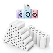 32 Rolls Instant Print Camera for Kids Refill Print Paper - Thermal Print Pap...