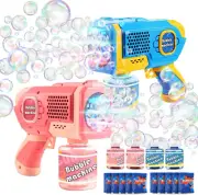 Eaglestone 2 Pack Bubble Gun for Kids, Automatic Light up Bubble Gun with 4 B...