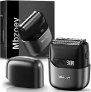 Electric Foil Shavers for Men, Mini Electric Razor, Compact Face Shaver, IPX7 Wa