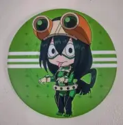 My Hero Academia Manga Tsuyu Asui Pin Back Badge Button 2 3/8" Plastic