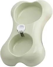 Generic Cat Drinking Fountain Dog Feeding Bowls Pet Cage Bowl Spout Water Fountain Food Bowl for Cats Small Dogs Bowl Cat Water Fountain Filters Dispenser Dog Food Container Pp Light Green