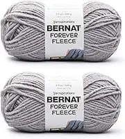 Bernat Forever Fleece Winter Waves Yarn - 2 Pack of 280g/9.9oz - Polyester - 6 Super Bulky - 194 Yards - Knitting/Crochet
