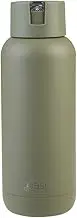 Oasis Ceramic Lined Stainless Steel Triple Wall Insulated 'Moda' Drink Bottle 1 Litre - Olive Green