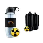 ETA Alkaline Water Filter Bottle for Travel, Camping, Hiking, Backpacking, Em...