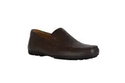 Geox Mens U Kosmopolis Leather Grip Loafers (Dark Brown) (9 UK)
