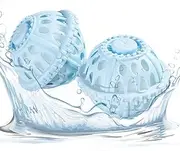 Washing Machine Laundry Balls - Non Detergent Dryer Laundry Balls | Anti-Knot Home Cleaning Supplies For Families, College Students, Vacation, Traveling RV