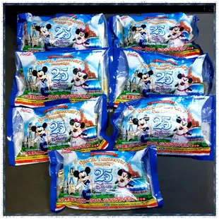 日本絕版現貨全新已拆封可口可樂東京迪士尼25週年場景米奇莉蘿胡迪史迪奇小仙女時間兔.等-有紙有內袋有外包裝-未組立