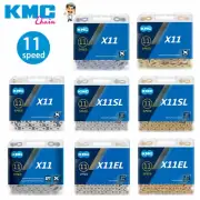 KMC 11 Speed X11 X11EL X11SL MTB Bicycle Road E-Bike Chain 118 Link For Shimano