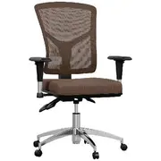 Matrix Mesh Back Alloy Base Chair Mocha