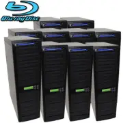 100 Burner Blu-ray BDXL Daisy Chain Duplicator - CD DVD Replication Tower + HDD