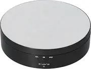 Rotating Display Stand, Electric Rotating Turntable 3 Speed Adjustable with Mirror Panel for Home for Exhibition([Black 138MM mirror face model English version])