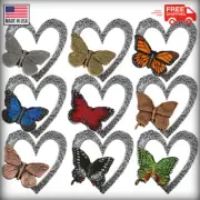 Swallowtail or Monarch Butterfly Heart Lapel Pin Brooch (15 Options) Made in USA