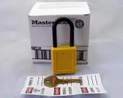 6 MASTERLOCK 406YLW DielectricThermolastic Padlockmoplastic Safety Padlock