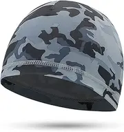 [Generic] Sports Men Cycling Cap ycle Bike Helmet Liner Running Skiing Cycle Beanie Cap Balaclava Headwear Grey Camouflage