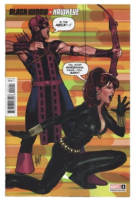 BLACK WIDOW & HAWKEYE #1 ADAM HUGHES MARVEL COMICS NM 2024