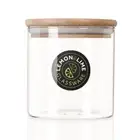 Lemon & Lime 610ml Camden Glass Jar Bamboo Lid Kitchen Container Home Storage