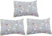 ibasenice 3pcs Robot Pillowcase for Kids Soft Cotton Bedding Set Envelope Closure