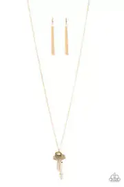 Paparazzi Key Necklace/ The Keynoter Gold