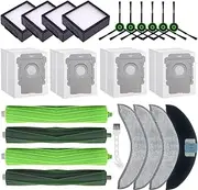 Chrostion 21 Pack Replacement Accessories for iRobot Roomba Combo j9+,Combo j7+/Plus,Combo 10 Max Vacuum (Only Combo series), 2 Brushes+6 Side brushes+4 Mop Pads &Filters &Dust Bags