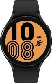 Samsung Galaxy Watch4 - 16GB - Black-Aluminum-Sport Band-Black - Bluetooth - 44mm - Black - Aluminum - Black - Sport Band - Fluoroelastomer - Refurbished (Good Condition)
