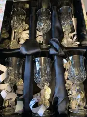KILLARNEY CRYSTAL Double Old Fashioned 6 Vintage Glass Glasses Ireland