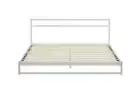 Ovela Michelle Metal Bed Frame (White, Queen), Beds & Bed Frames, Furniture