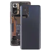 Glass Battery Back Cover For Xiaomi Redmi Note 10 Pro Yalo Black