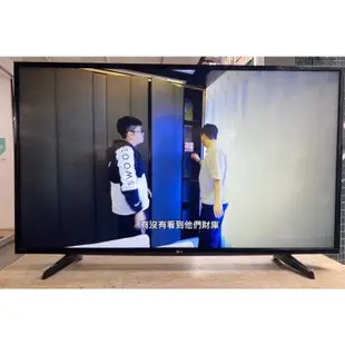 二手中古電視LG49吋2018年4k聯網電視機型號49UJ630T-DA內建you tube及Netflix保固三個月