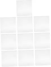 EXQUIMEUBLE 12pcs Vinyl Record Storage Outer Sleeves Clear Protective Covers for Standard Vinyl Records User Friendly Design Enhanced Visibility for Album Artwork Display