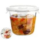 Glass Soup Storage Container, Glass Meal Prep Container GXO D7O9