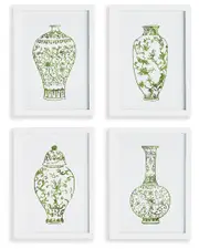 Napa Home & Garden Set of 4 Imperial Petite Prints NoSize Green