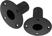 Kisangel 2pcs Speaker Stand Iron Bracket Durable Loudspeaker Pedestal for Stage Use Compact Design Strong Bearing Capacity Easy Installation Space Saving Metal Base