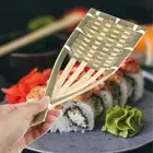 2Pcs Bamboo Woven Serving Tray Japanese Refrigeration Plate Sashimi Tray Home