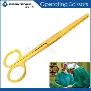 Operating Scissors Blunt/Blunt 6" Straight Full Gold Surgical Instruments