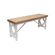Willow & Silk Hamptons Wooden Bench