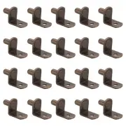 20Pcs Shelf Pegs Pins 1/4" L-Shaped Shelf Pins Holders Shelf Support Pegs Copper