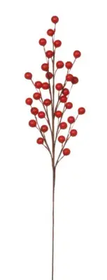 Darice Christmas Floral Red Pearl Spray