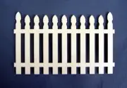 1:24 Scale Dollhouse Miniature Picket Fence 1 pair