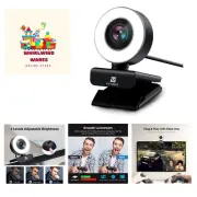 PC Webcam for Streaming Full HD 1080P, A USB Pro Computer Web Camera Video Ca...