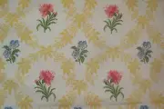 3.63 Yds Schumacher Fabric Garden Brocade Floral screen print 54" x 131" BTP