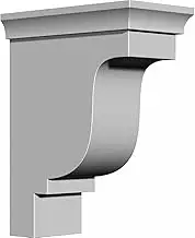 Ekena Millwork BKT03X09X07ED 3 1/2-Inch W x 7-Inch D x 9-Inch H Edinburgh Bracket