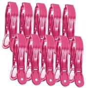 10 Pack Metal Beach Towel Clips, Large Pool Cover Beach Chair Clips for Towel