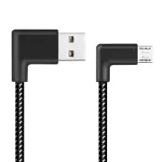 2PCS 90 Degree Reversible 2.4A Micro USB Charging Data Cable 1M for Samsung S6 S7 Xiaomi Note 4
