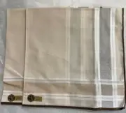 Men's Handkerchief Italian Cotton in light tan/brown set of 2