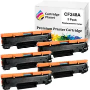 5 Pack Compatible Toner Cartridge Replacement for HP CF248A 48A (1,000 Pages) for HP Laserjet Pro M15 M15a M15w MFP M28 MFP M28A MFP M28W