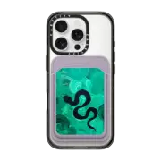 Snappy MagSafe Wallet Snappy™ BioVeg Wallet MagSafe Compatible Malachite Serpent