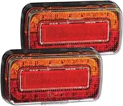 Narva 93730BL2 12V Model 37 LED Slimline Rear Stop/Tail, Direction Indicator Lamps with Licence Plate Lamp