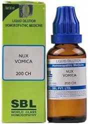 SBL Nux Vomica 200 CH (30ml) - Pack Of 1 Bottle