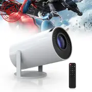 Mini Projector 4K 1080P Android WiFi6 BT5.0 Smart Rotatable Outdoor Movie
