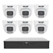 Uniview 6MP Kit 6xIPC3626LE-ADF28-WP Camera with 12MP 4K Ultra HD 8CH PoE NVR